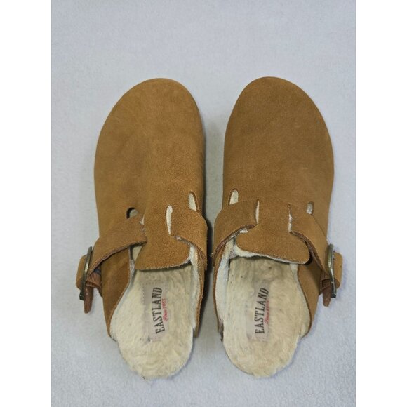 Eastland Womens Gina-Lined Clogs Size 6M Tan Suede Slip-On - Picture 7 of 7